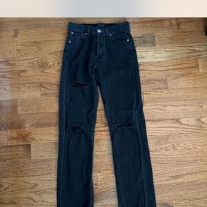 Black Distressed Jeans 90’s baggy